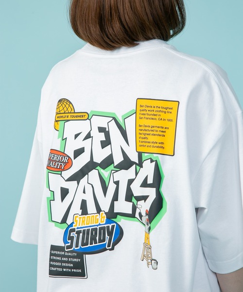 BEN DAVIS(ベンデイビス)の「【BEN DAVIS/ベンデイビス】バックプリント ワンポイントブランドロゴ Tシャツ Y2K(Tシャツ/カットソー・メンズ・チャコールグレー/ホワイト/オフホワイト/ピンク/ブルー/グリーン/その他/ホワイト系その他・SMALL/MEDIUM/LARGE/X-LARGE)」の21枚目の写真