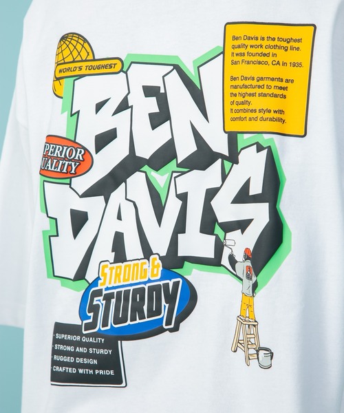 BEN DAVIS(ベンデイビス)の「【BEN DAVIS/ベンデイビス】バックプリント ワンポイントブランドロゴ Tシャツ Y2K(Tシャツ/カットソー・メンズ・チャコールグレー/ホワイト/オフホワイト/ピンク/ブルー/グリーン/その他/ホワイト系その他・SMALL/MEDIUM/LARGE/X-LARGE)」の22枚目の写真