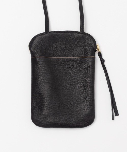 Ampersand(アンパサンド)の「Ampersand / アンパサンド ソフトレザー スマホポシェット フォンポーチ soft leather phone pochette AP21 A12 APS(ショルダーバッグ・レディース・ブラック/シルバー/ゴールド・FREE)」の11枚目の写真