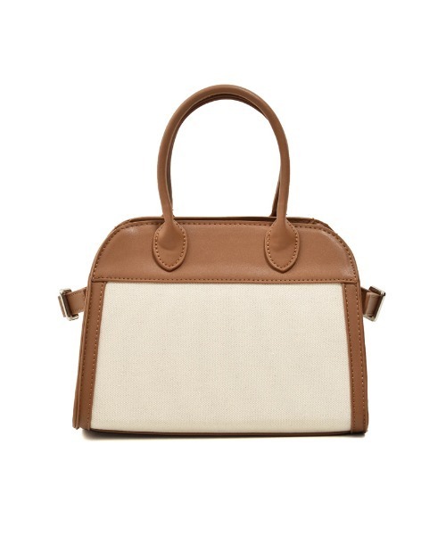 Re:EDIT（リエディ）の「フェイクレザー切り替えスクエアボストンバッグ（ボストンバッグ・レディース・ブラウン/ブラック・FREE）」の13枚目の写真