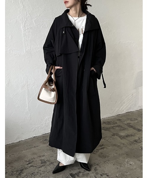 Re:EDIT（リエディ）の「フェイクレザー切り替えスクエアボストンバッグ（ボストンバッグ・レディース・ブラウン/ブラック・FREE）」の8枚目の写真