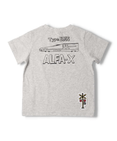 Moujonjon(ムージョンジョン)の「新幹線電車プリント半袖Tシャツ(Tシャツ/カットソー・キッズ・エメラルド/グレー/レッド・90/100/110/120/130)」の5枚目の写真