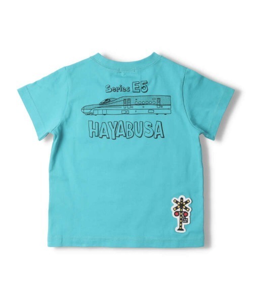 Moujonjon(ムージョンジョン)の「新幹線電車プリント半袖Tシャツ(Tシャツ/カットソー・キッズ・エメラルド/グレー/レッド・90/100/110/120/130)」の6枚目の写真