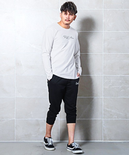 LUXSTYLE(ラグスタイル)の「ワンポイントロゴプリントロンT(Tシャツ/カットソー・メンズ・ブラック/サックスブルー/ホワイト・XL/M/L)」の6枚目の写真