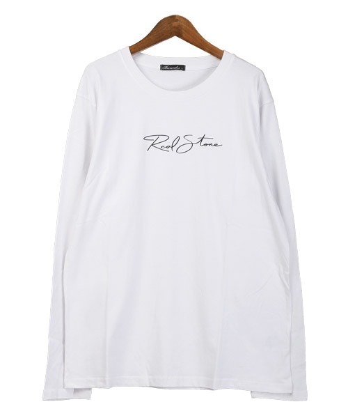 LUXSTYLE(ラグスタイル)の「ワンポイントロゴプリントロンT(Tシャツ/カットソー・メンズ・ブラック/サックスブルー/ホワイト・XL/M/L)」の9枚目の写真