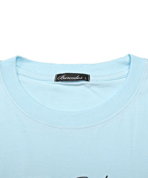 LUXSTYLE(ラグスタイル)の「ワンポイントロゴプリントロンT(Tシャツ/カットソー・メンズ・ブラック/サックスブルー/ホワイト・XL/M/L)」の14枚目の写真