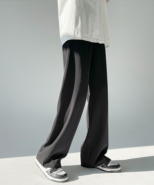 Ressaca（レサーカ）の「ルーズストレート ワイドシルエット イージースラックスパンツ（スラックス・メンズ・ホワイト/ブラック/グレー・M/L/XL）」の4枚目の写真