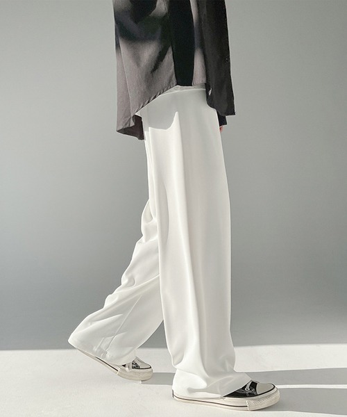 Ressaca（レサーカ）の「ルーズストレート ワイドシルエット イージースラックスパンツ（スラックス・メンズ・ホワイト/ブラック/グレー・M/L/XL）」の7枚目の写真