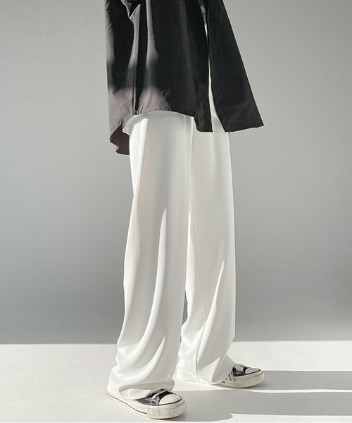 Ressaca（レサーカ）の「ルーズストレート ワイドシルエット イージースラックスパンツ（スラックス・メンズ・ホワイト/ブラック/グレー・M/L/XL）」の10枚目の写真