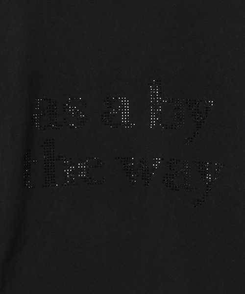 JEANASIS(ジーナシス)の「ラインストーンロゴTEE/197809(Tシャツ/カットソー・レディース・ホワイト/ブラック・FREE)」の10枚目の写真