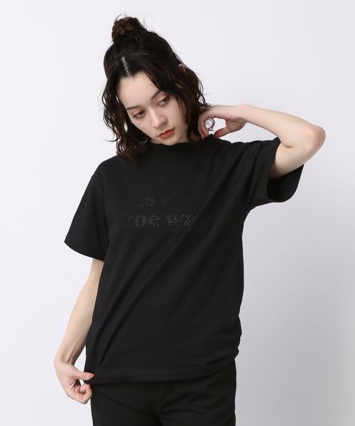 JEANASIS(ジーナシス)の「ラインストーンロゴTEE/197809(Tシャツ/カットソー・レディース・ホワイト/ブラック・FREE)」の16枚目の写真