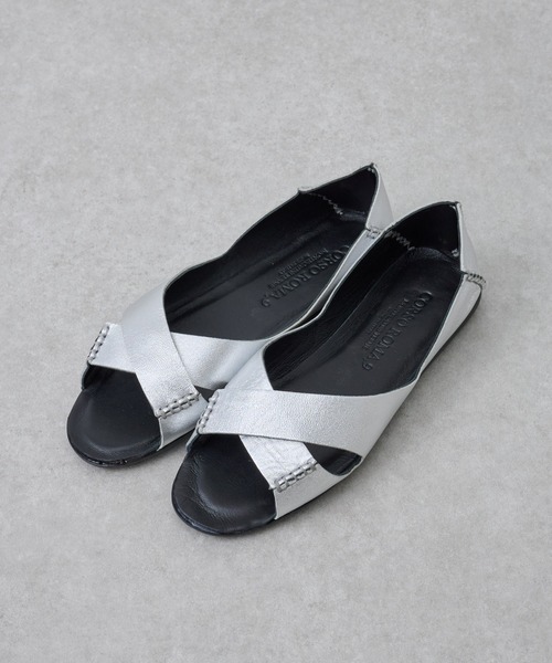 BEARDSLEY（ビアズリー）の「《CORSO ROMA /35～40サイズ》レザーサンダル（サンダル・レディース・シルバー/ブラウン・40/36/37/38/39/35）」の4枚目の写真