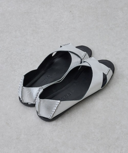 BEARDSLEY（ビアズリー）の「《CORSO ROMA /35～40サイズ》レザーサンダル（サンダル・レディース・シルバー/ブラウン・40/36/37/38/39/35）」の6枚目の写真