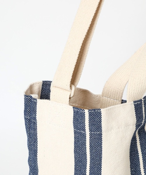 niko and...（ニコアンド）の「ニコロゴストライプ2WAYトートバッグ【ニコロゴトート】（トートバッグ・レディース・オレンジ/ブルー・0）」の8枚目の写真