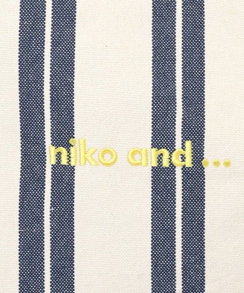 niko and...（ニコアンド）の「ニコロゴストライプ2WAYトートバッグ【ニコロゴトート】（トートバッグ・レディース・オレンジ/ブルー・0）」の12枚目の写真