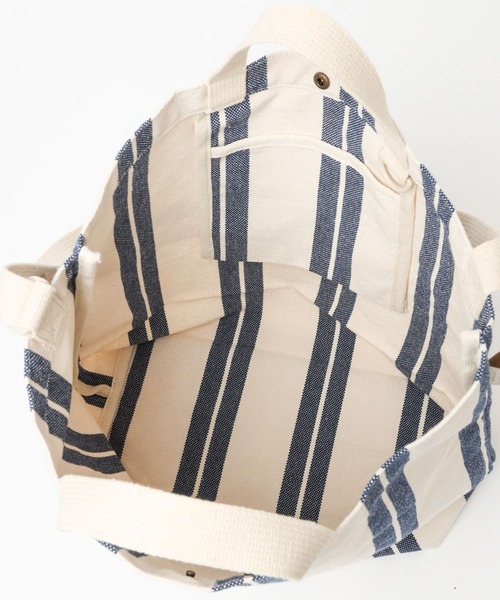 niko and...（ニコアンド）の「ニコロゴストライプ2WAYトートバッグ【ニコロゴトート】（トートバッグ・レディース・オレンジ/ブルー・0）」の15枚目の写真