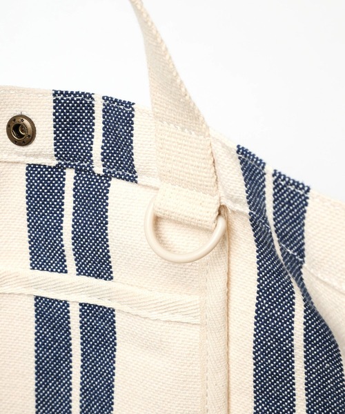 niko and...（ニコアンド）の「ニコロゴストライプ2WAYトートバッグ【ニコロゴトート】（トートバッグ・レディース・オレンジ/ブルー・0）」の16枚目の写真