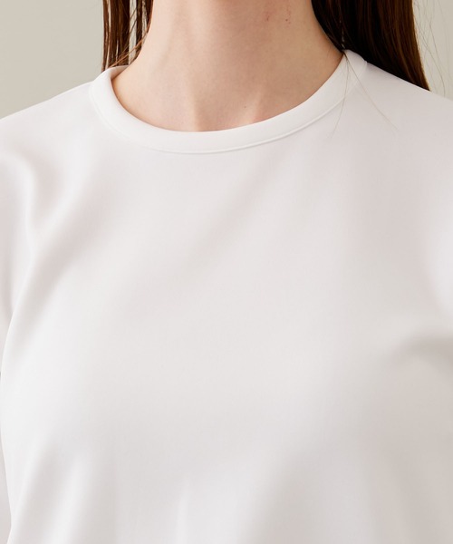 UN3D.(アンスリード)の「【UN3D./アンスリード】ツイストハーフスリーブトップ(Tシャツ/カットソー・レディース・ブラック/ホワイト・36)」の21枚目の写真