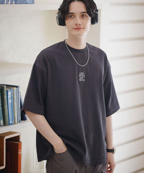 RAGEBLUE（レイジブルー）の「スムースフラワーフォトプリントTシャツ（Tシャツ/カットソー・メンズ・ホワイト/スミクロ/グリーン・SMALL/MEDIUM/LARGE）」の16枚目の写真