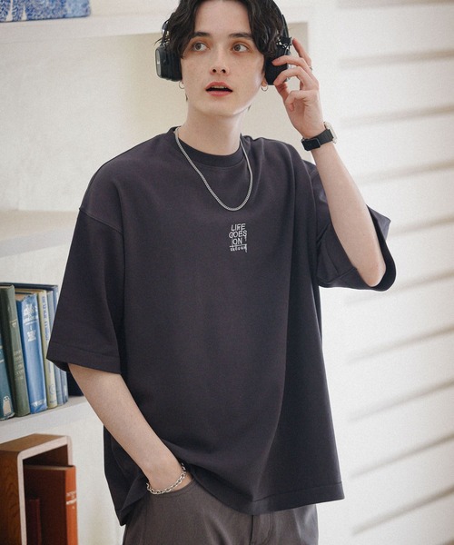 RAGEBLUE（レイジブルー）の「スムースフラワーフォトプリントTシャツ（Tシャツ/カットソー・メンズ・ホワイト/スミクロ/グリーン・SMALL/MEDIUM/LARGE）」の17枚目の写真