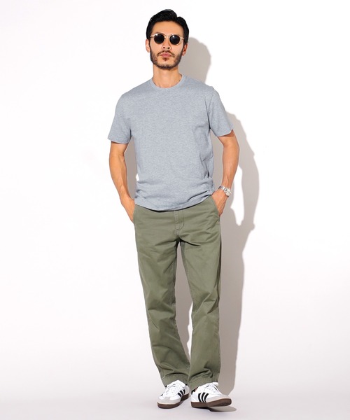 jiggys shop(ジギーズショップ)の「コットン クルーネック 半袖無地 Tシャツ カットソー(Tシャツ/カットソー・メンズ・ブラック/ロイヤルブルー/ホワイト/ネイビー/ミックスグレー/グレー/カーキ・X-LARGE/MEDIUM/XX-LARGE/LARGE/SMALL)」の13枚目の写真