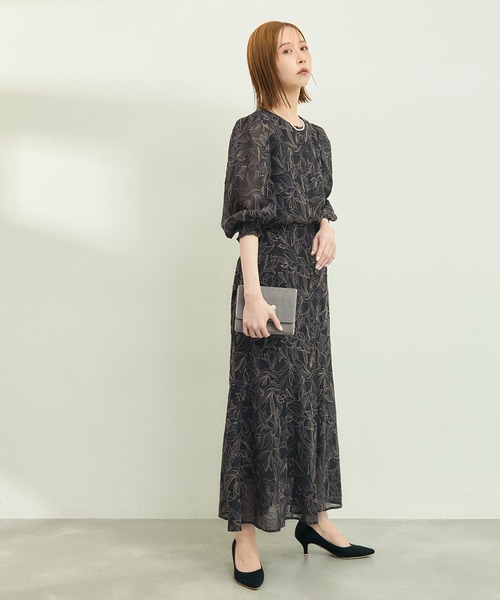 ROPE' PICNIC（ロペピクニック）の「【emur/エミュール】洗える/セットアップ対応/楊柳刺繍ブラウス（シャツ/ブラウス・レディース・ブラック/オフホワイト・38）」の20枚目の写真