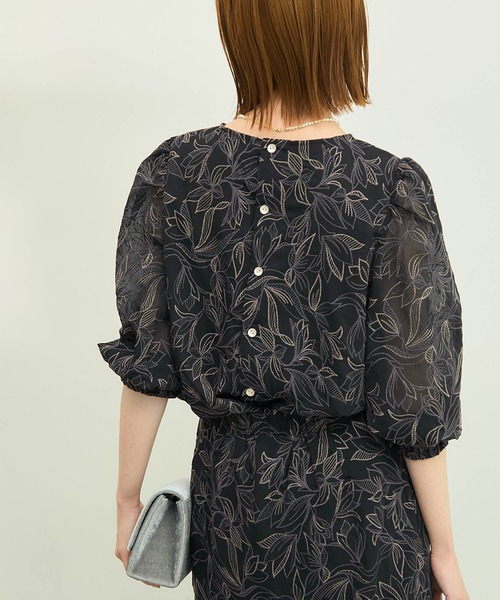 ROPE' PICNIC（ロペピクニック）の「【emur/エミュール】洗える/セットアップ対応/楊柳刺繍ブラウス（シャツ/ブラウス・レディース・ブラック/オフホワイト・38）」の16枚目の写真