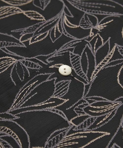 ROPE' PICNIC（ロペピクニック）の「【emur/エミュール】洗える/セットアップ対応/楊柳刺繍ブラウス（シャツ/ブラウス・レディース・ブラック/オフホワイト・38）」の6枚目の写真