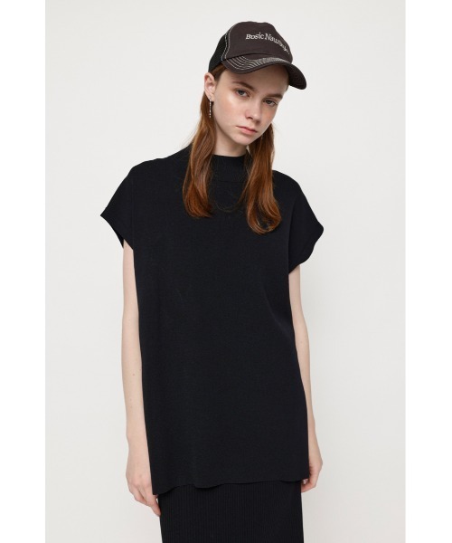 SLY（スライ）の「WASHABLE WAIST BELT TUNIC ウォッシャブル ウエストベルト チュニック セットアップ（ニット/セーター・レディース・ブラック/イエロー系その他/アイボリー/パープル・FREE）」の3枚目の写真