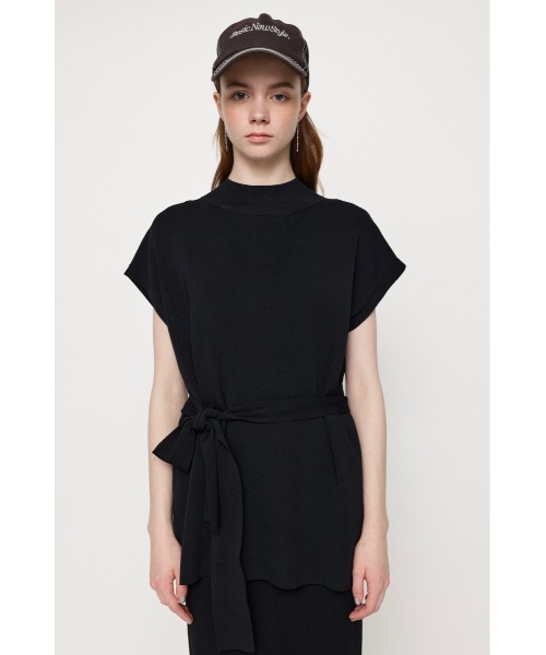 SLYセットアップ SLY | DUAL COLOR FRONT ZIP KNIT トップス (ニット ) |SHEL