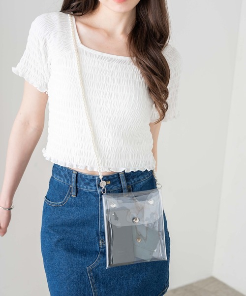 WEGO（ウィゴー）の「WEGO/マルチストラップクリアミニショルダー（ショルダーバッグ・レディース・その他4/その他1/その他3/その他5/その他2・FREE）」の4枚目の写真