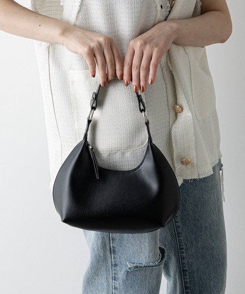 COLONY 2139（コロニートゥーワンスリーナイン）の「ハーフムーンバッグ（ショルダーバッグ・レディース・オフホワイト/イエロー/ブラック・FREE）」の13枚目の写真