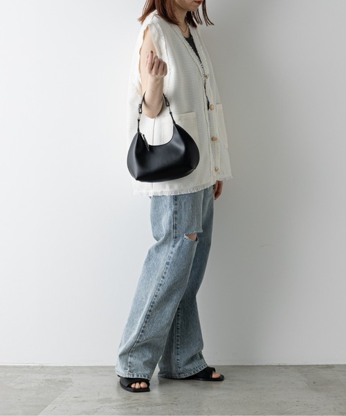 COLONY 2139（コロニートゥーワンスリーナイン）の「ハーフムーンバッグ（ショルダーバッグ・レディース・オフホワイト/イエロー/ブラック・FREE）」の19枚目の写真