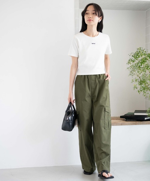 WEGO（ウィゴー）の「WEGO/ロゴ刺繍リブT（Tシャツ/カットソー・レディース・ブラック/ブラック系その他/ホワイト/その他2/その他1・FREE）」の14枚目の写真