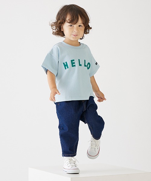 petit main（プティマイン）の「テーパードデニムパンツ（デニムパンツ・キッズ・ライトブルー/ネイビー/ブラック・110cm/90cm/120cm/100cm/130cm）」の3枚目の写真