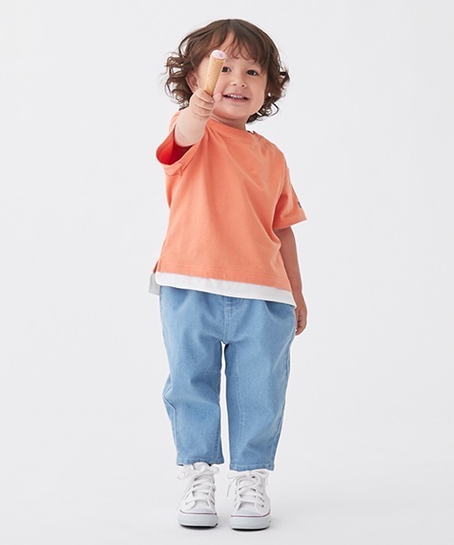 petit main（プティマイン）の「テーパードデニムパンツ（デニムパンツ・キッズ・ライトブルー/ネイビー/ブラック・110cm/90cm/120cm/100cm/130cm）」の22枚目の写真