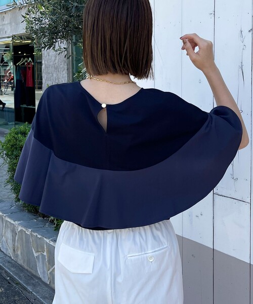 NOLLEY'S（ノーリーズ）の「◇【WEB限定】バックフリル異素材