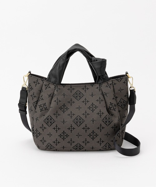 russet（ラシット）の「ノットデザイン2WAYトートバッグ(CE-1091)（トートバッグ・レディース・グレー/ライトグレー/ベージュ・FREE）」の13枚目の写真