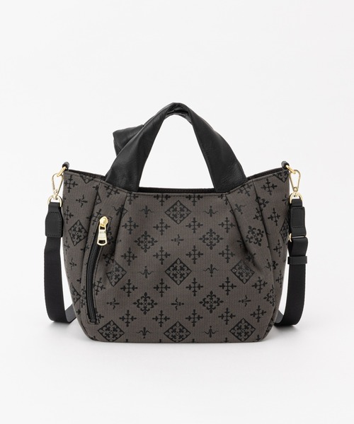 russet（ラシット）の「ノットデザイン2WAYトートバッグ(CE-1091)（トートバッグ・レディース・グレー/ライトグレー/ベージュ・FREE）」の17枚目の写真