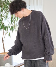WEGO | WEGO/【23年秋冬新作】ルーズフィットプルオーバー(ニット/セーター)