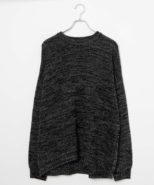 WEGO（ウィゴー）の「WEGO/ルーズフィットプルオーバー（ニット/セーター・メンズ・ブラック系その他/アイボリー/ダークグレー/ダークオレンジ・MEDIUM/LARGE）」の8枚目の写真