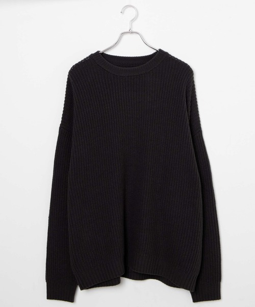 WEGO（ウィゴー）の「WEGO/ルーズフィットプルオーバー（ニット/セーター・メンズ・ブラック系その他/アイボリー/ダークグレー/ダークオレンジ・MEDIUM/LARGE）」の6枚目の写真