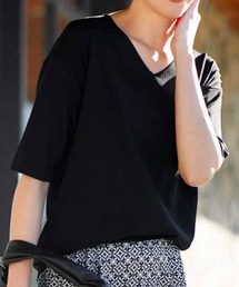 IEDIT | IEDIT Tシャツライクに着たい 接触冷感が心地よいシャリ感シンプルニット(ニット/セーター)