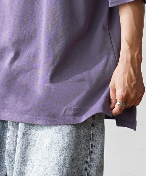 MinoriTY】ヘビーウエイトハーフジップポロシャツ 半袖Tシャツ メンズ