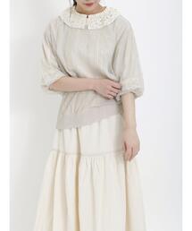 Samansa Mos2 | 前後着シアーニットカーディガン(カーディガン/ボレロ)