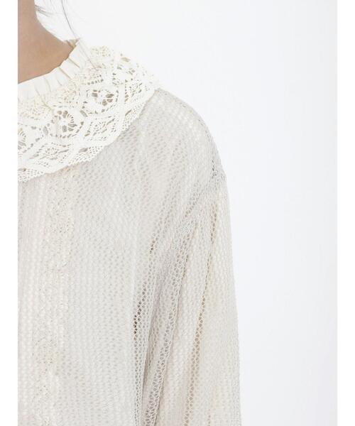 Samansa Mos2（サマンサ モスモス）の「前後着シアーニットカーディガン（カーディガン/ボレロ・レディース・モカ/ブラック/ベージュ・F）」の17枚目の写真