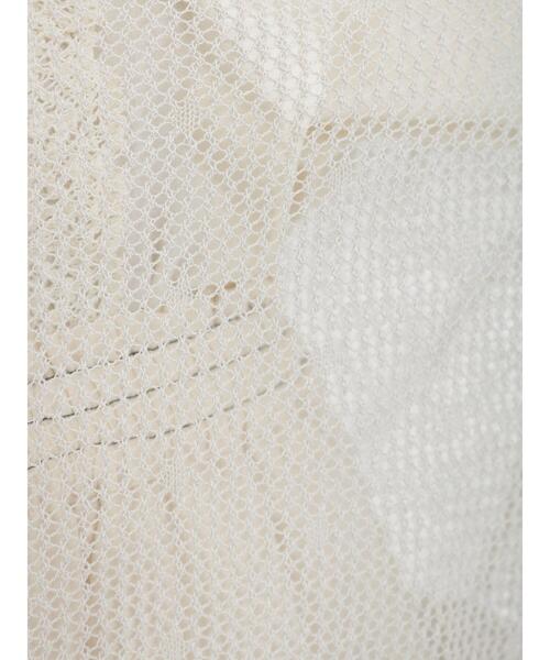 Samansa Mos2（サマンサ モスモス）の「前後着シアーニットカーディガン（カーディガン/ボレロ・レディース・モカ/ブラック/ベージュ・F）」の20枚目の写真