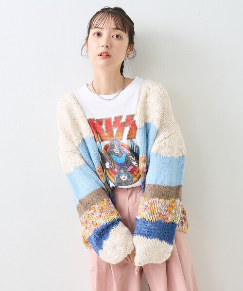 FREAK'S STORE（フリークスストア）の「ミックスニット カーディガン