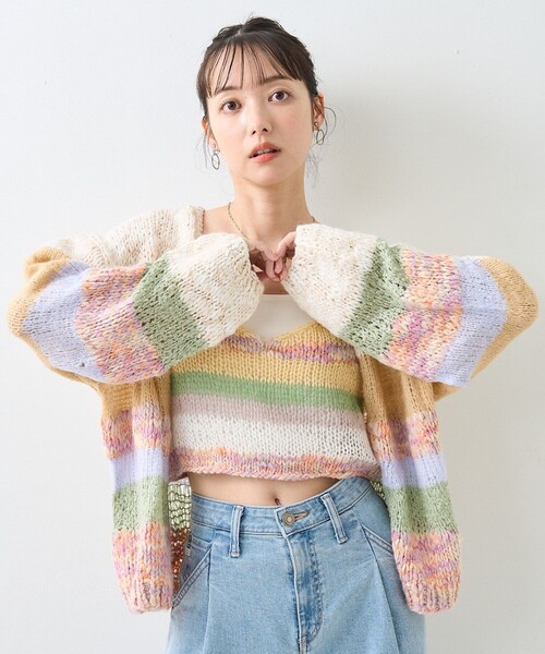 FREAK'S STORE（フリークスストア）の「ミックスニット カーディガン