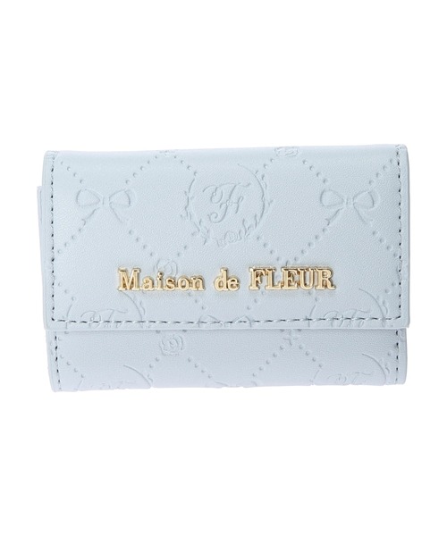 Maison de FLEUR(メゾンドフルール)の「カラーモノグラムキーケース(キーケース/キーアクセサリー・レディース・ブラック/サックスブルー/ピンク/ラベンダー/レモンイエロー・FREE)」の6枚目の写真